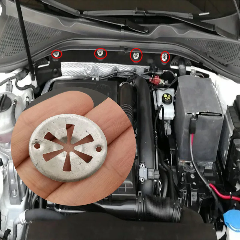 Dado A Molla Con Scudo Termico Di Scarico 10 X Per Ford Mondeo Puma Sierra Vw Crafter 30-35 Crafter 30-50