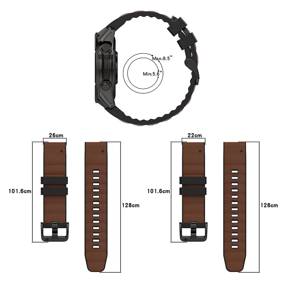Universal Silicone and Nylon/Leather Quickfit Strap – Premium Strap