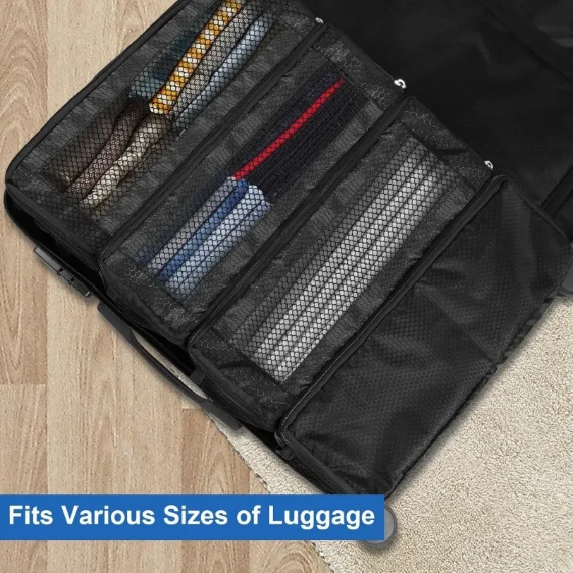 Organizer per Valigie, Organizzatore da Viaggio ad Alta Capacità, Scaffale Appendibile, Cubo per Imballaggio, Borse Pieghevoli per Armadio - immagine 2