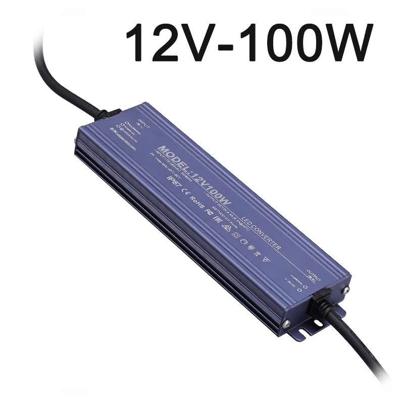 ตัวเลือกสินค้า สวิตชิ่งซัพพลายกันน้ำกลางแจ้ง 12-24V ทนทาน IP67