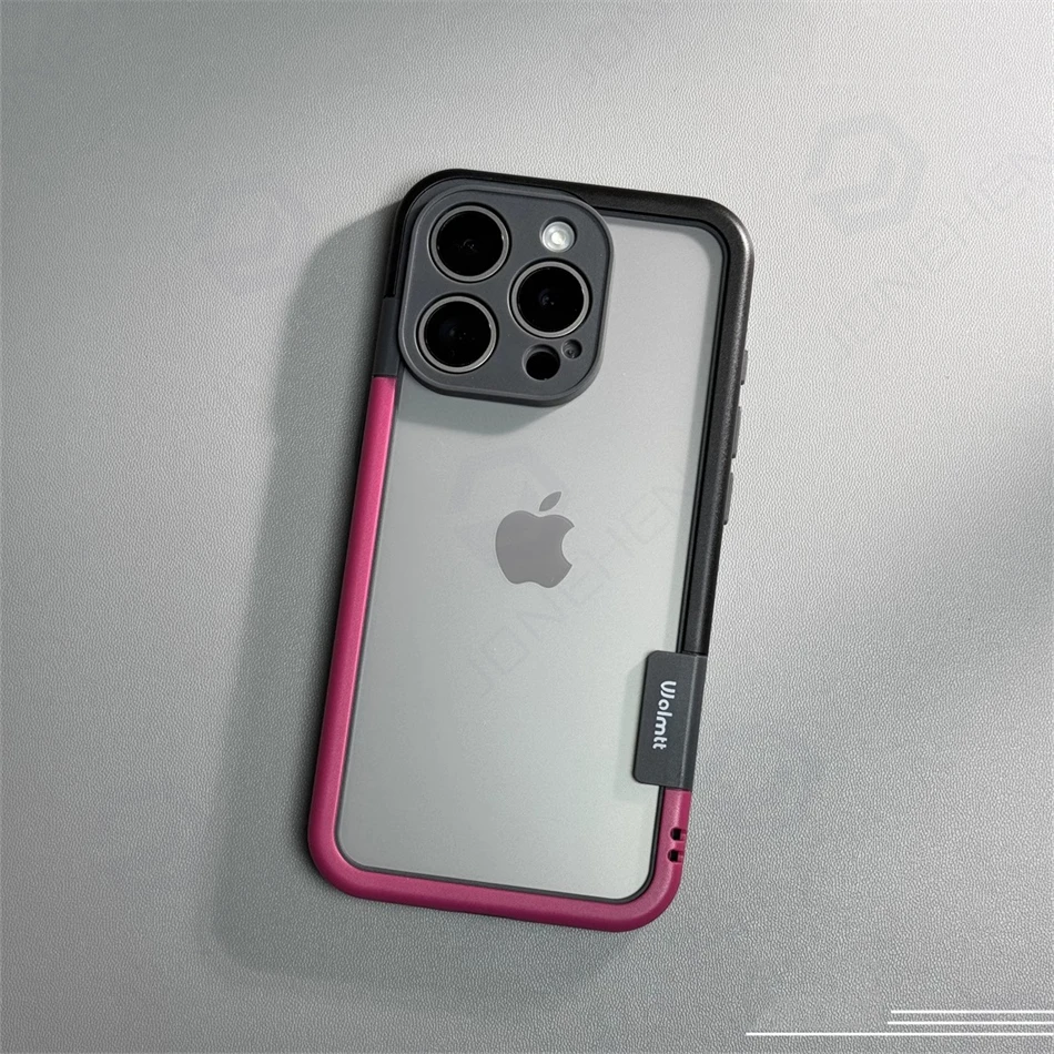 Dual Color Shockproof Bumper Case with Soft Silicone Frame