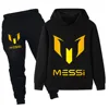 Children's Simple Fashion Printed Top + Pants Sports Suit Fall and Winter Boys and Girls High Quality Long Sleeve Warm Suit 2pcs