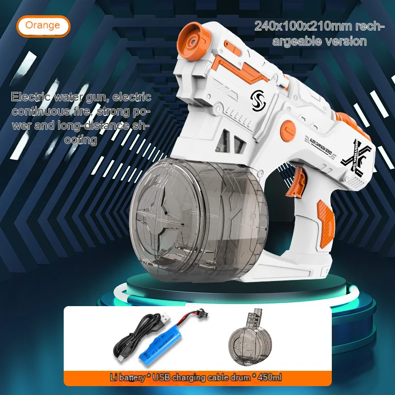 Electric toy water gun outdoor summer beach swimming pool party battle large capacity shooting water gunfun water bucket gameToy 6