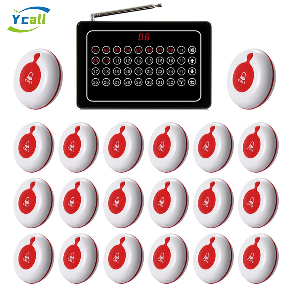 Wireless caregiver pager nurse alert system sos call bell button alarm
