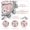 OLEVS 9909 Quartz Fashion Watch Gift Alloy Watchband Round-dial Calendar Small second Timer 5