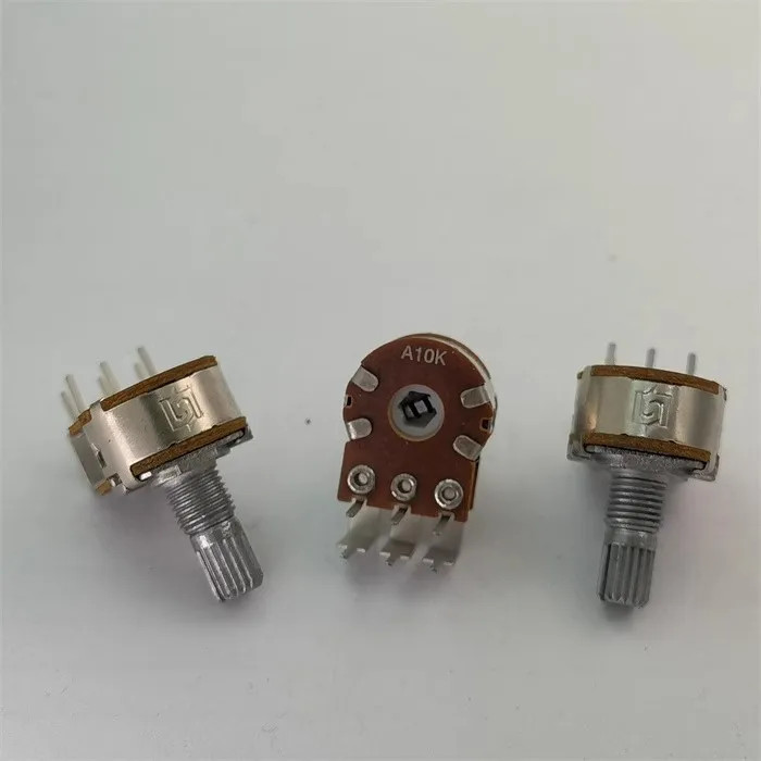 

Shengwei 148 type double curving leg potentiometer A10K handle 15mm flower