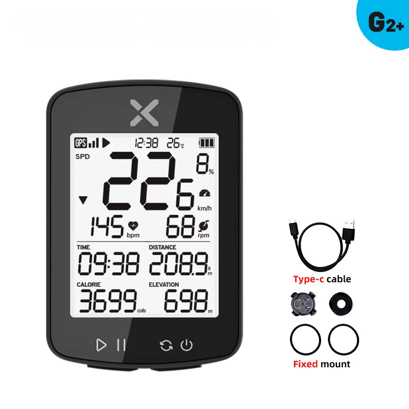 XOSS Wireless GPS Cycling Speedometer - Waterproof ANT+ Smart Bike Computer