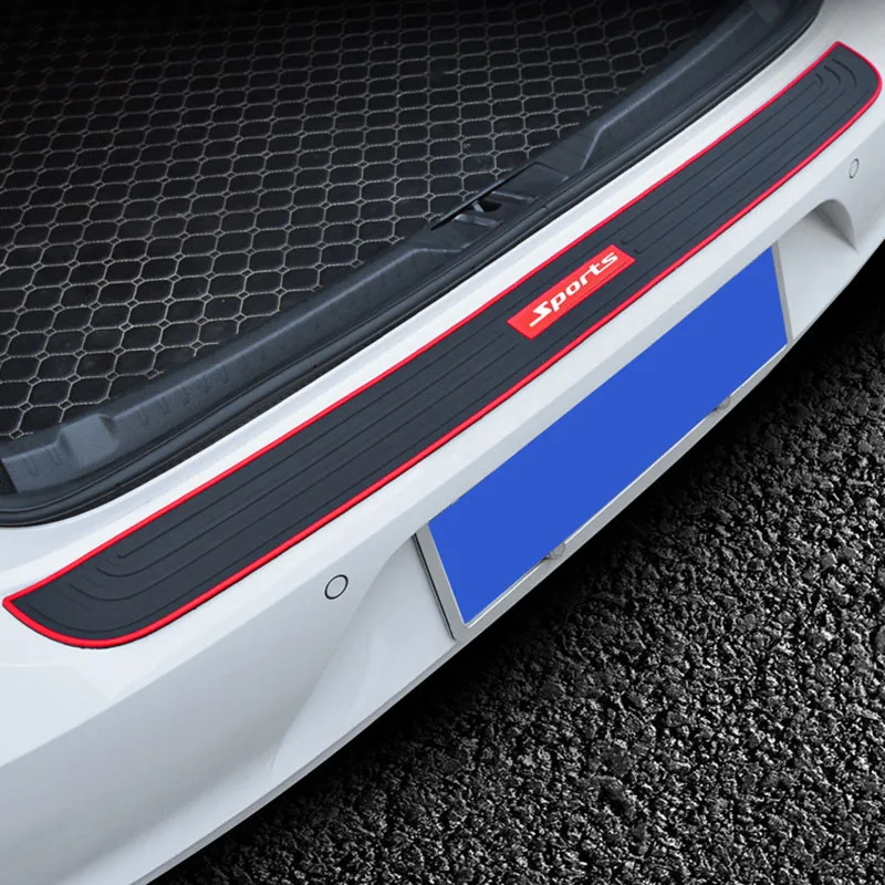 Universal Car Trunk Door Sill Protector and Rear Bumper Guard Trim