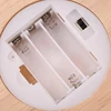 Battery Operated 8/10cm Round Wooden LED Light Dispaly Base Stand Holder Table Night Lamp Base Crystal Glass Art Ornaments 5