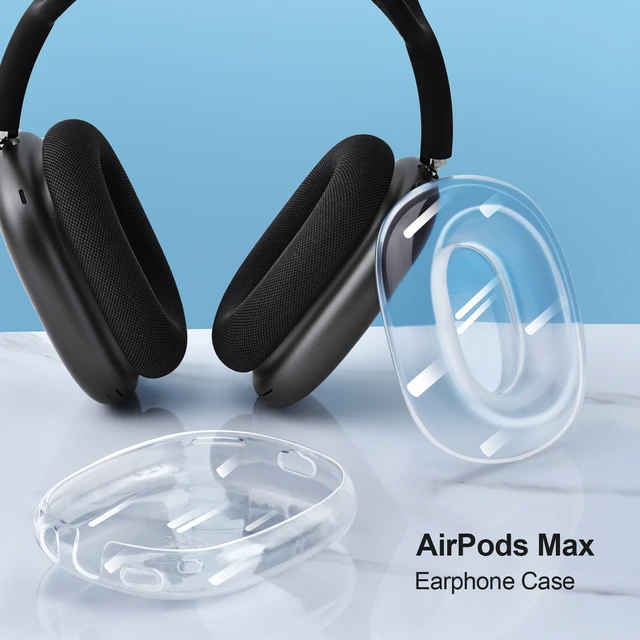 Funda transparente suave antiarañazos para AirPods Max TPU, funda de  auriculares inalámbrica a prueba de golpes, Protector de funda protectora -  AliExpress