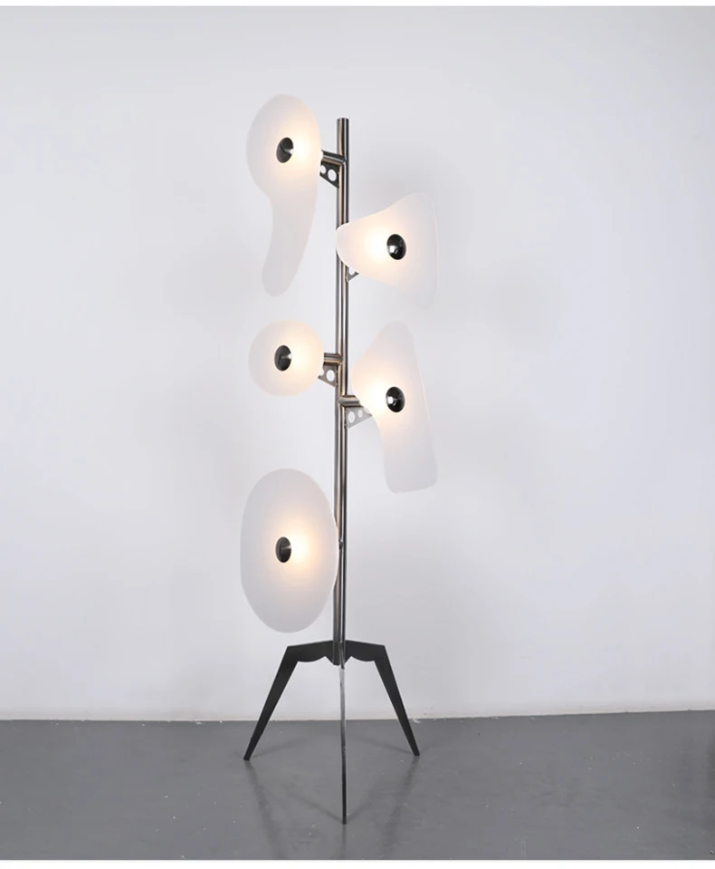Skandinavische Stehlampe Kreative LED-Farblicht Acryl Orbitallampe Designer Kawaii Lampe Wohnzimmer Schlafzimmer Ecksofa Licht – Detail 1