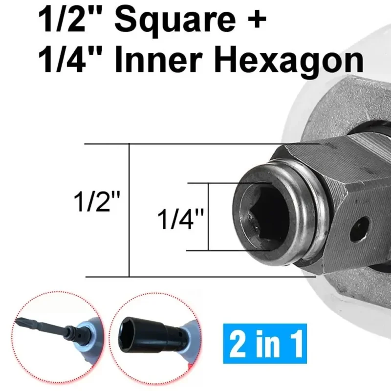 Fit for Dewalt 18V 20V Battery Brushless Impact Wrench Electric Screwdriver 500N.M 2-in-1 Cordless Driver Repair Power Tools 3