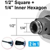 Fit for Dewalt 18V 20V Battery Brushless Impact Wrench Electric Screwdriver 500N.M 2-in-1 Cordless Driver Repair Power Tools 3