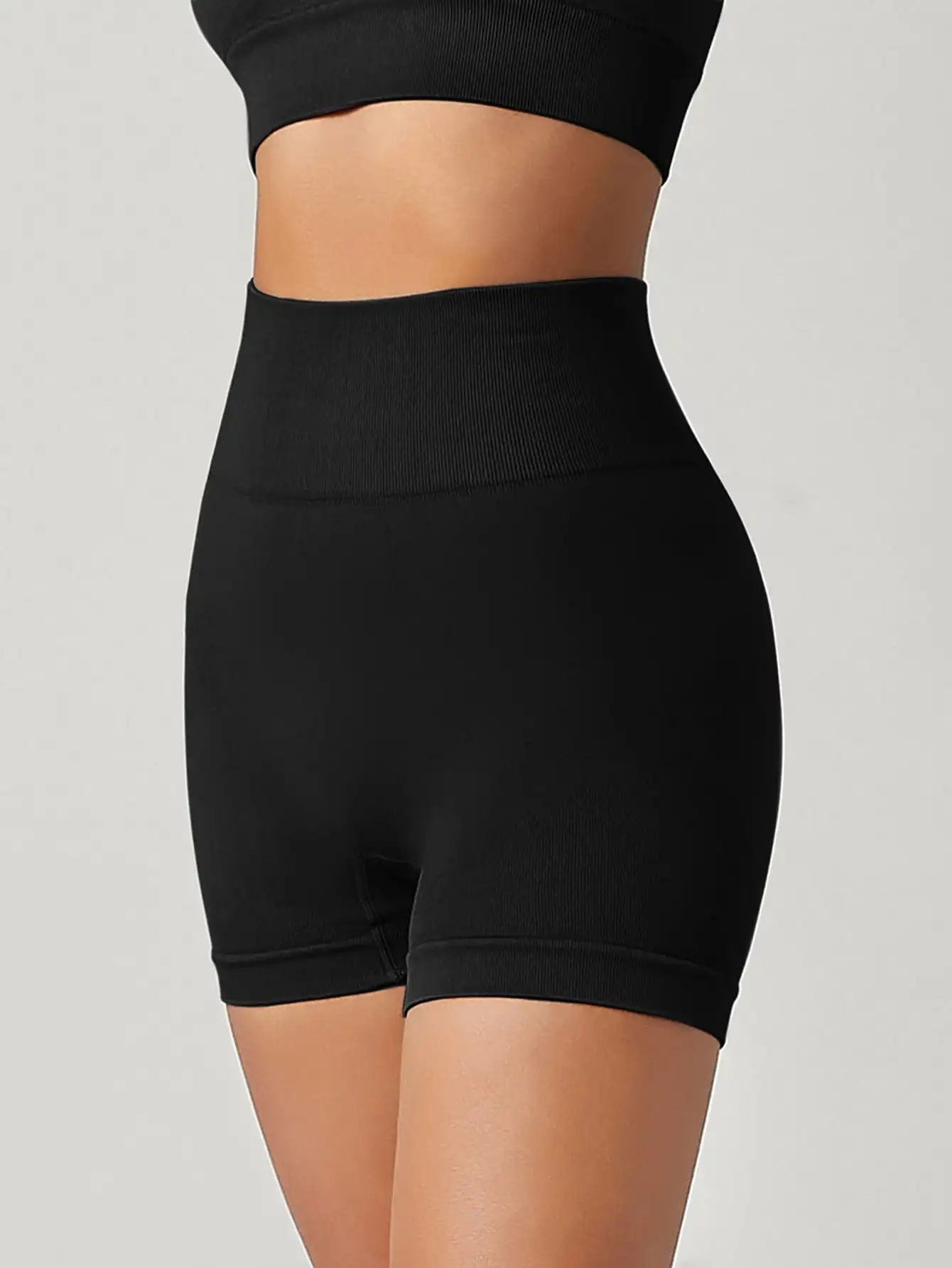 Female Fitness Shorts Tight Cycling Yoga Breathable Sports Pants High Waist No Awkward Lines