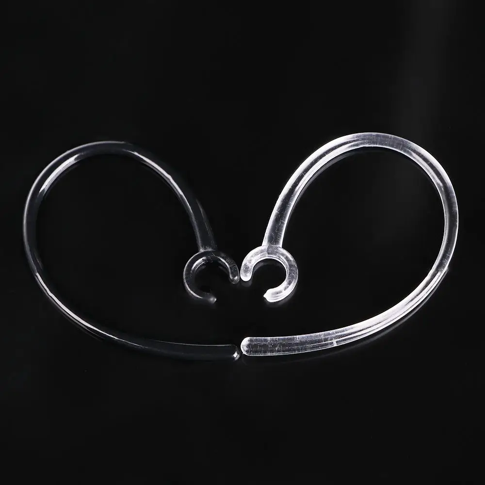

5 Pcs Handfree 6.0mm Hole Black Plastic Earhook for bluetooth Earphone