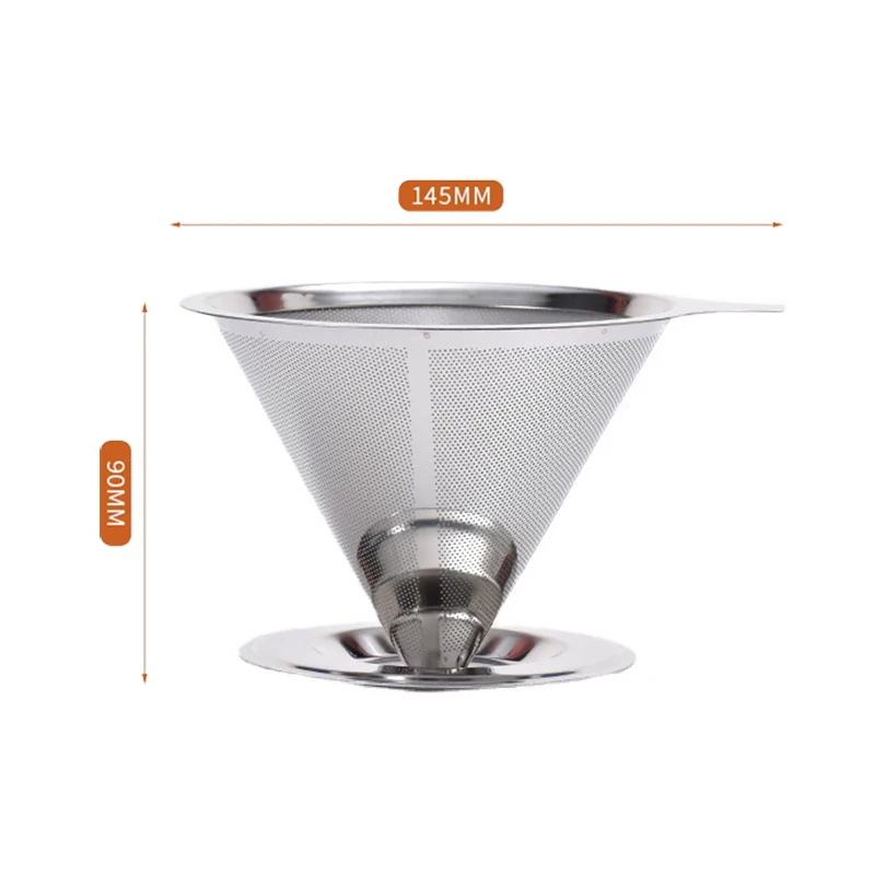 فلتر قهوة ستانلس ستيل مزدوج