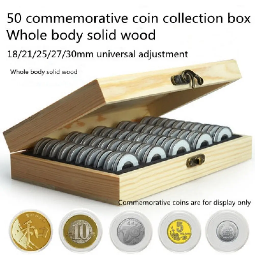 

Decoration With Adjustment Pad Badges Coins Storage Box Money Display Commemorative Coin Collection Box Collection Supplies