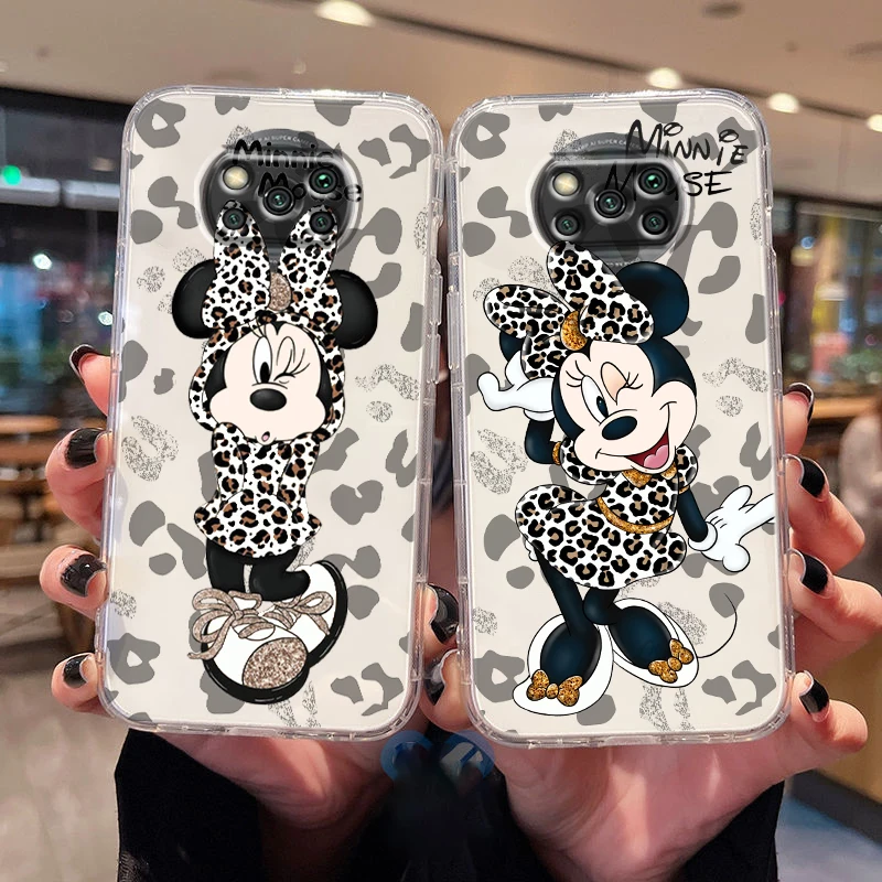 

Disney Minnie Minnie For Poco X5 C55 C40 C50 F4 M4 X4 GT X3 F3 GT M3 C3 NFC Pro Mix3 Transparent Phone Case