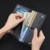 New men's wallet Long leather multi-card bag Soft cowhide anti-theft brush anti-degaussing thin money clip 5
