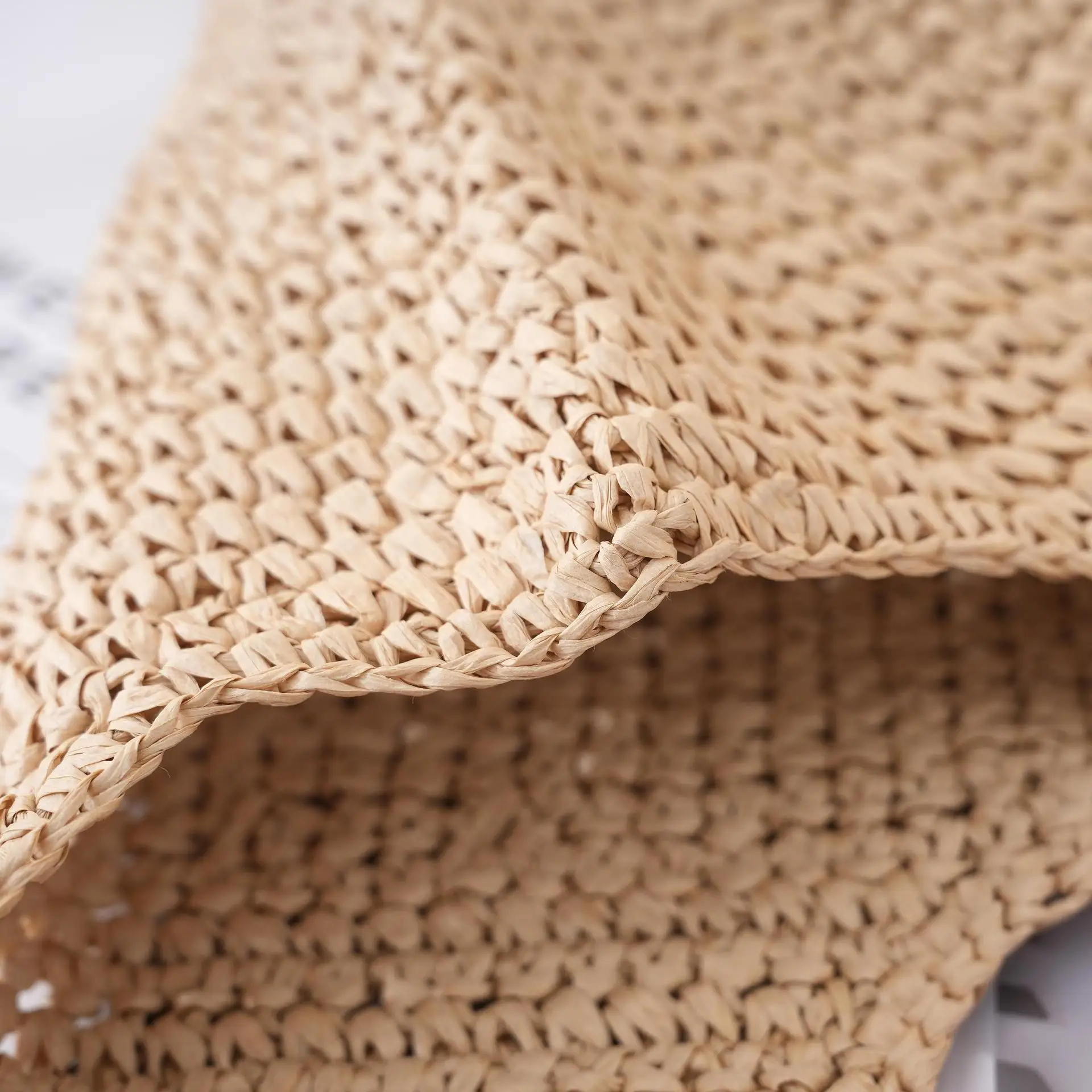 Large Capacity Straw Hobo Bag Handmade Summer Beach Handbag_voghion.com
