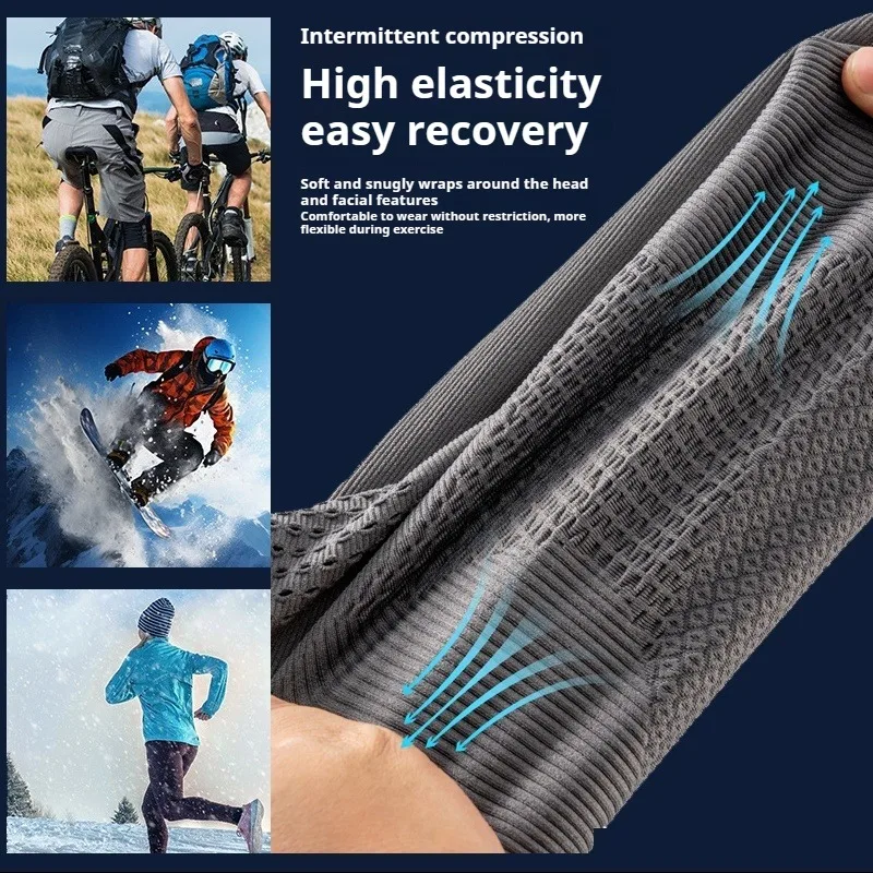 Winter Ski Mask for Men Balaclava Breathable Sweat Absorb High Elasticity Windproof Headgear Outdoor Sports Cycling Motorcycle