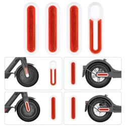 Coperchio Riflettente Protettivo per Ruote Scooter - Set di 4 Parti Decorative