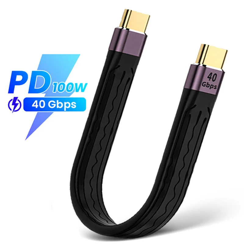USB C USB4 40 Гбит/с 4K/8K кабель для синхронизации данных Портативный Type-C 100 Вт USB C USB4 40 Гбит/с 4K/8K кабель для синхронизации данных Портативный Type-C 100 Вт