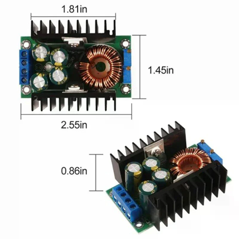 300W XL4016 DC-DC 최대 9A 스텝다운 벅 컨버터 5-40V에서 1.2-35V 조절 가능한 전원 공급 모듈 LED 드라이버