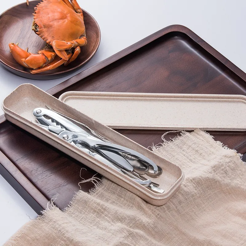 Shrimp Peeler Crab Nut Sheller Crab Sheller Seafood Opener Stainless Steel Seafood Tool Set Crab Shrimp Fruit Pliers Household Combination Special Tools Peeling Clip Full Set