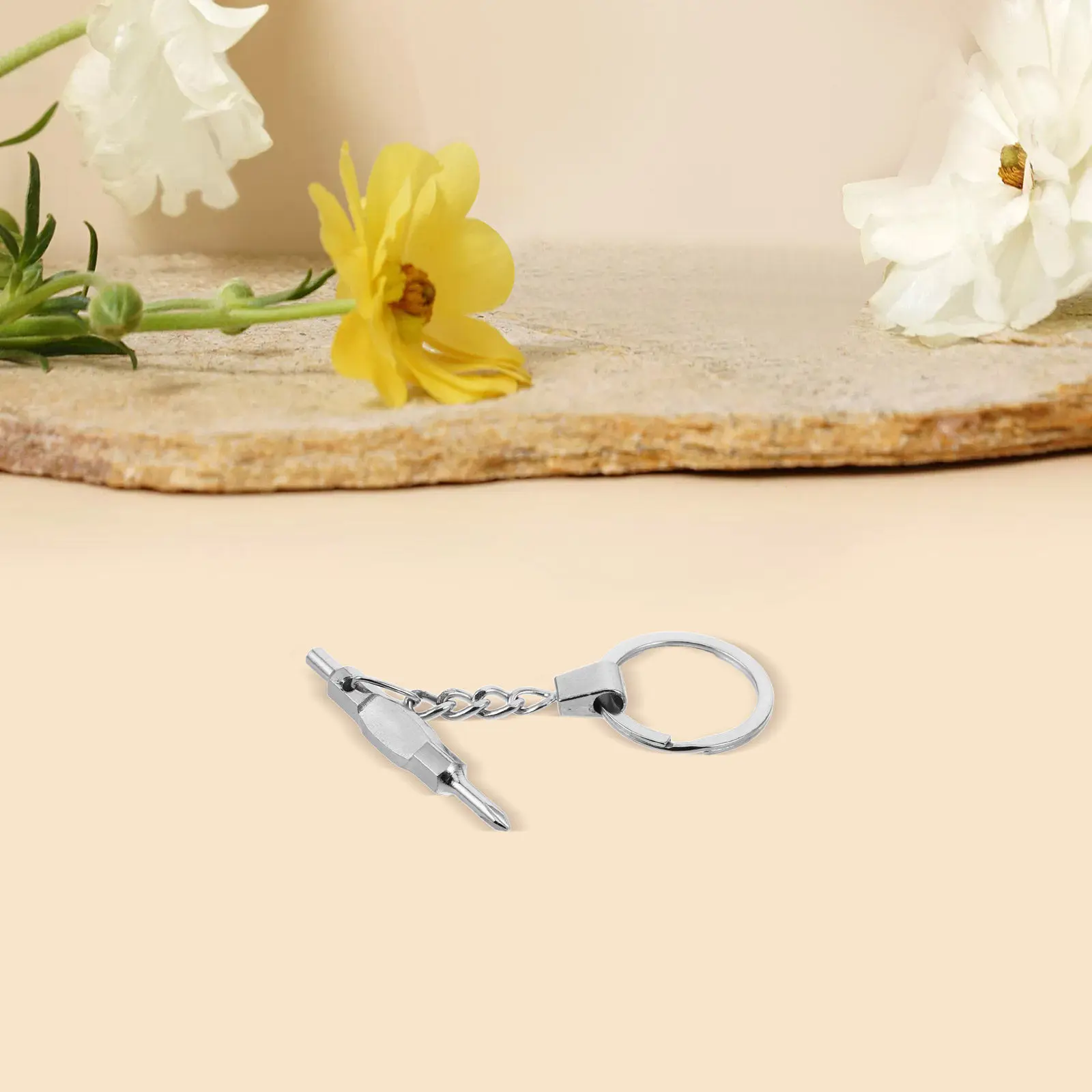 핑거보드 스크루드라이버 미니 더블 헤드 정밀 합금 핑거 스케이트보드 도구 DIY 수리 액세서리 휴대용 실버