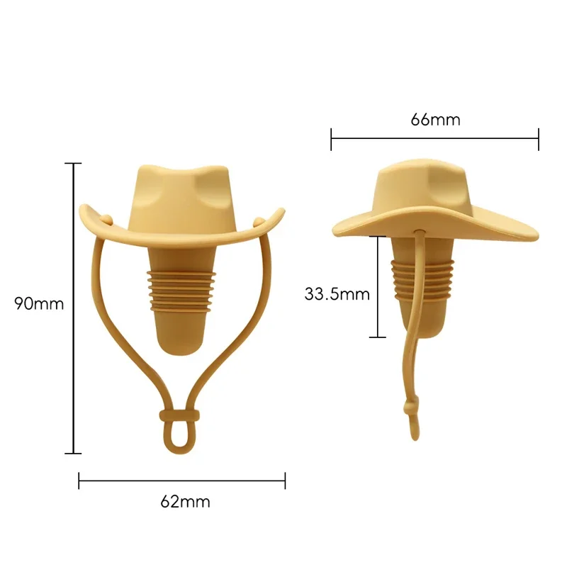 Wine Stopper Silicone Cowboy Hat for Beer Champagne Bottle