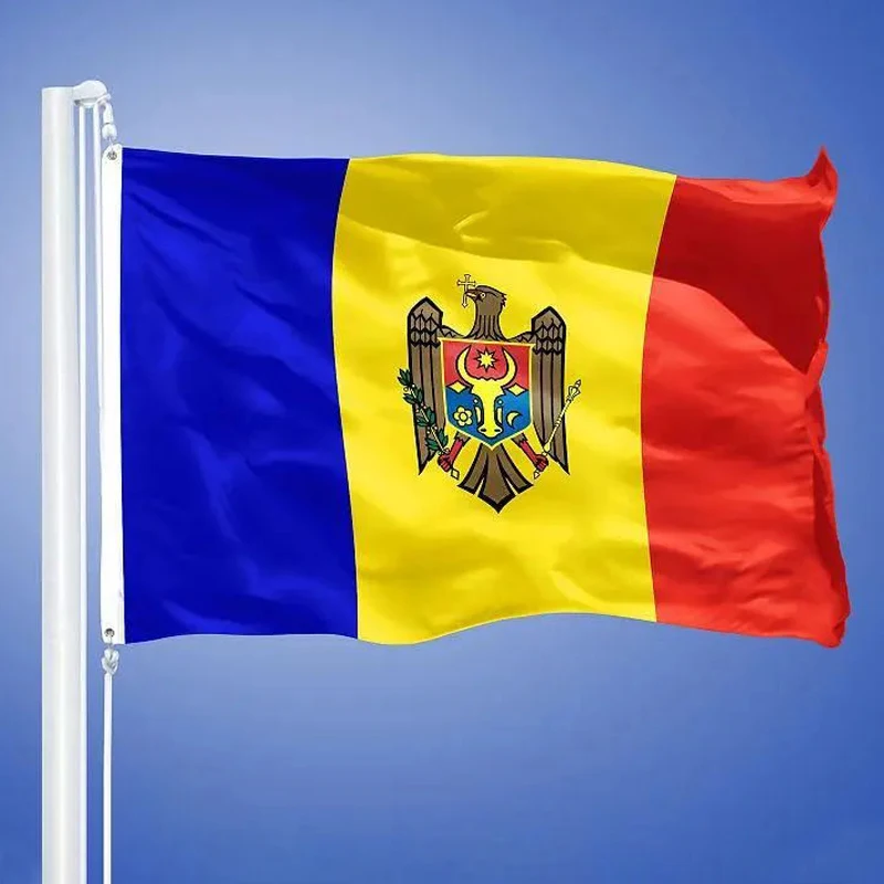 Moldova Flag - 90x150 Cm, 100% Polyester, Digni Brand