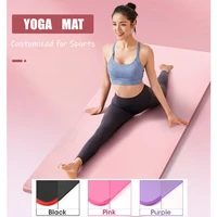 Pink Thicker NBR Yoga Mats Anti-slip Sport Fitness Mats Blanket For Exercise Yoga Pilates Gymnastics Fitness Equipment Free Gift