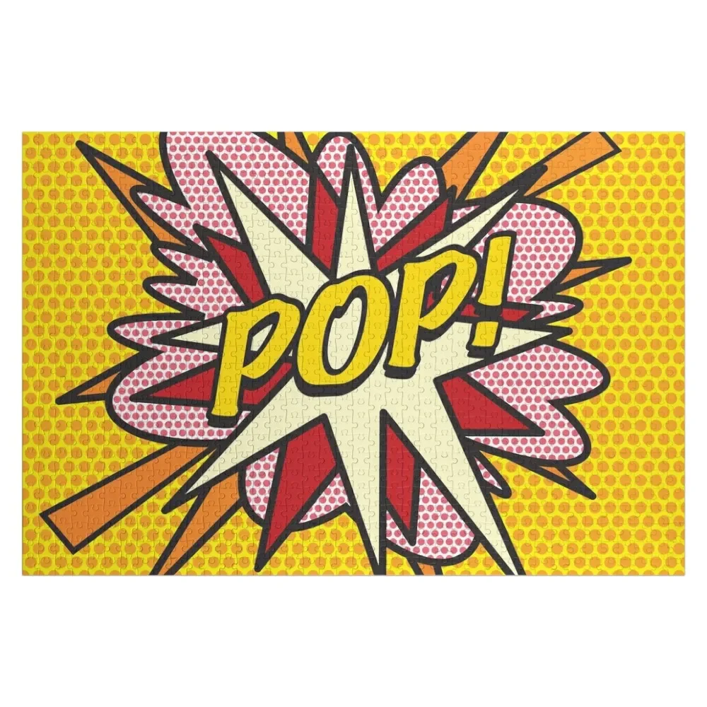 POP Comic Book Pop Art Cool Retro Trendy Jigsaw Puzzle Custom Gifts Baby Wooden Christmas Gifts Puzzle