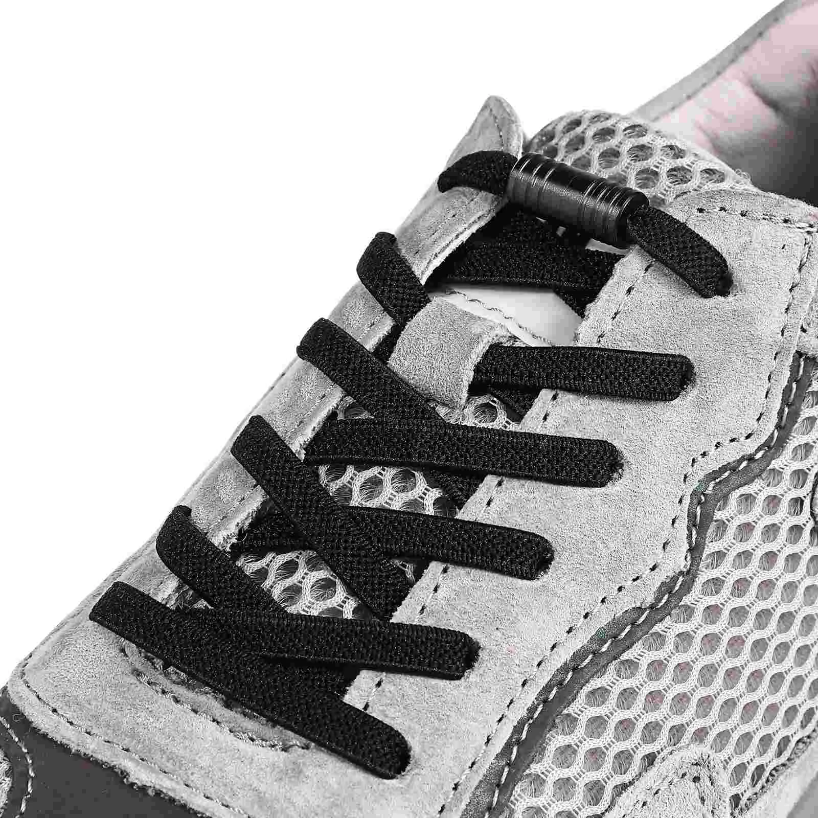 

Lace-free Sneakers Shoes White Shoe Laces Boots Elastic for Adults Kids Universal Buckles Long Bread