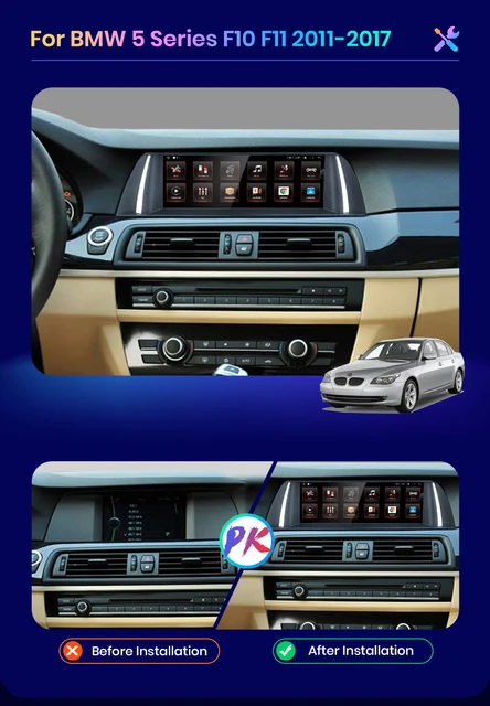 Autoradio AWESAFE Android pour BMW Série 5, F10 F11 [2011-2012] Carplay  Android Auto - Autoradio - Achat & prix