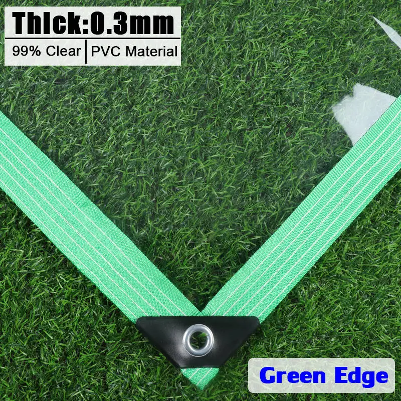 0,3 mm transparente Plane für den Außenbereich, durchsichtiges wasserdichtes Tuch, Garten, regendichtes Segel, Haustiere, Haus, Regenschutz, Pergolen, Gehäuse, Plane – Detail 13