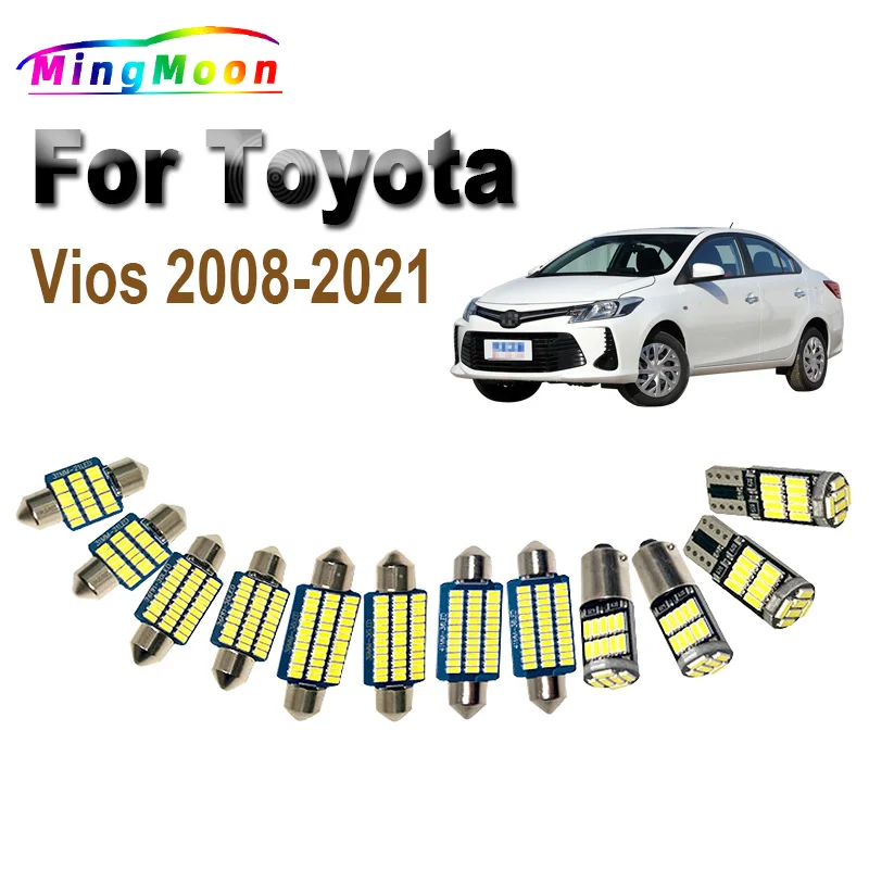

Автомобильная лампа Canbus для внутреннего освещения, для Toyota Vios 2008-2016 2017 2018 2019 2020 2021