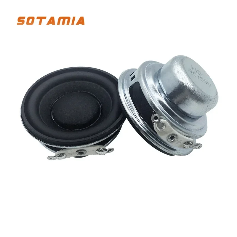 2Pcs 40mm Mini Speakers 4 Ohm 5W Portable Audio Full Range HIFI Loudspeaker for Bluetooth Speaker Sound Home Theater