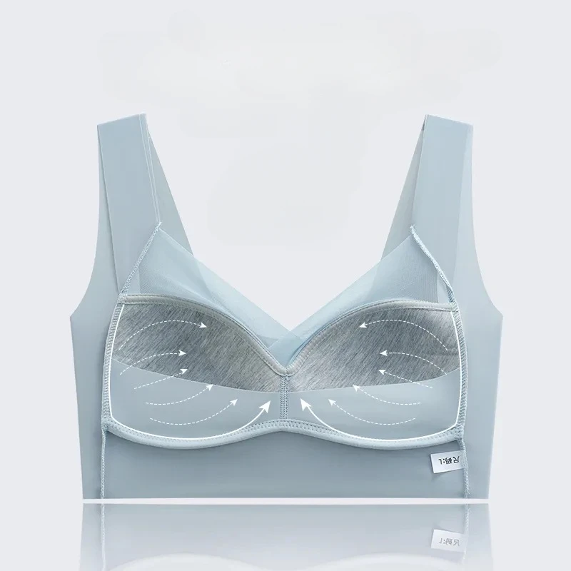 Sexy Seamless Large Size Bra Push Up Sports Brassiere Woman Lace Underwear Wireless Yoga Top Women's No Steel Ring Bras 5