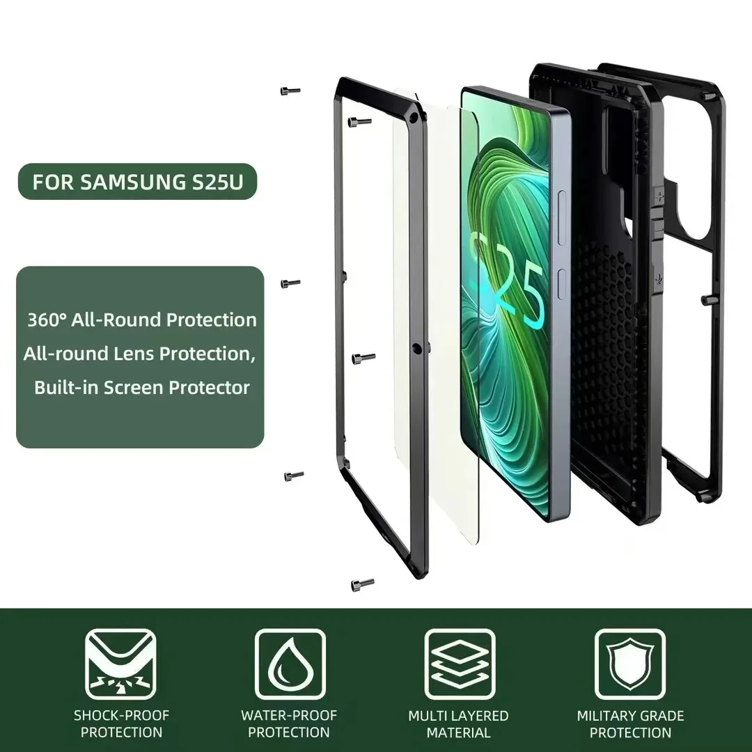 Ultra Protective Heavy Metal Anti-Drop Phone Case - Dustproof, Shockproof, Durable Design