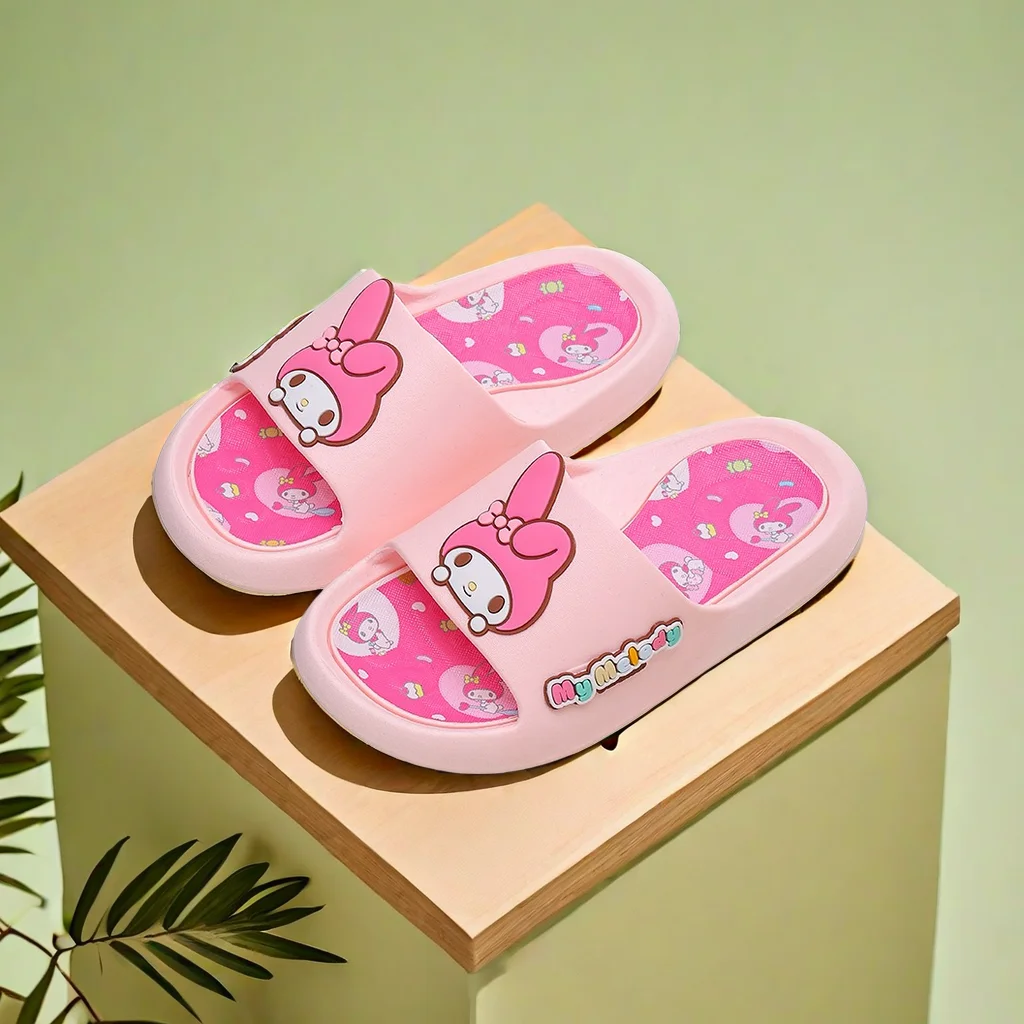 Sanrio children's slippers bath non-slip indoor girls cute soft bottom flip-flops