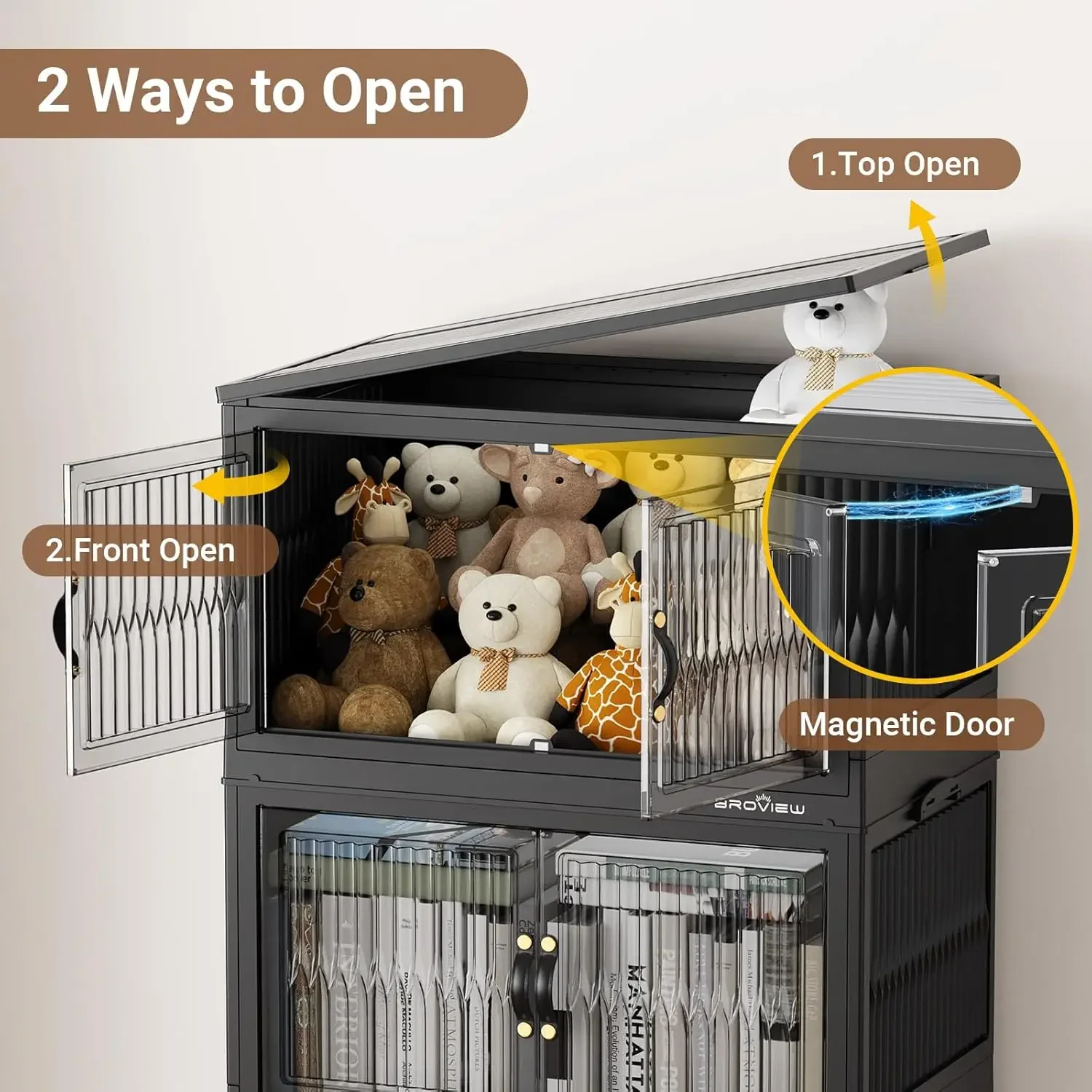Wheeled storage bin – rolling base detail