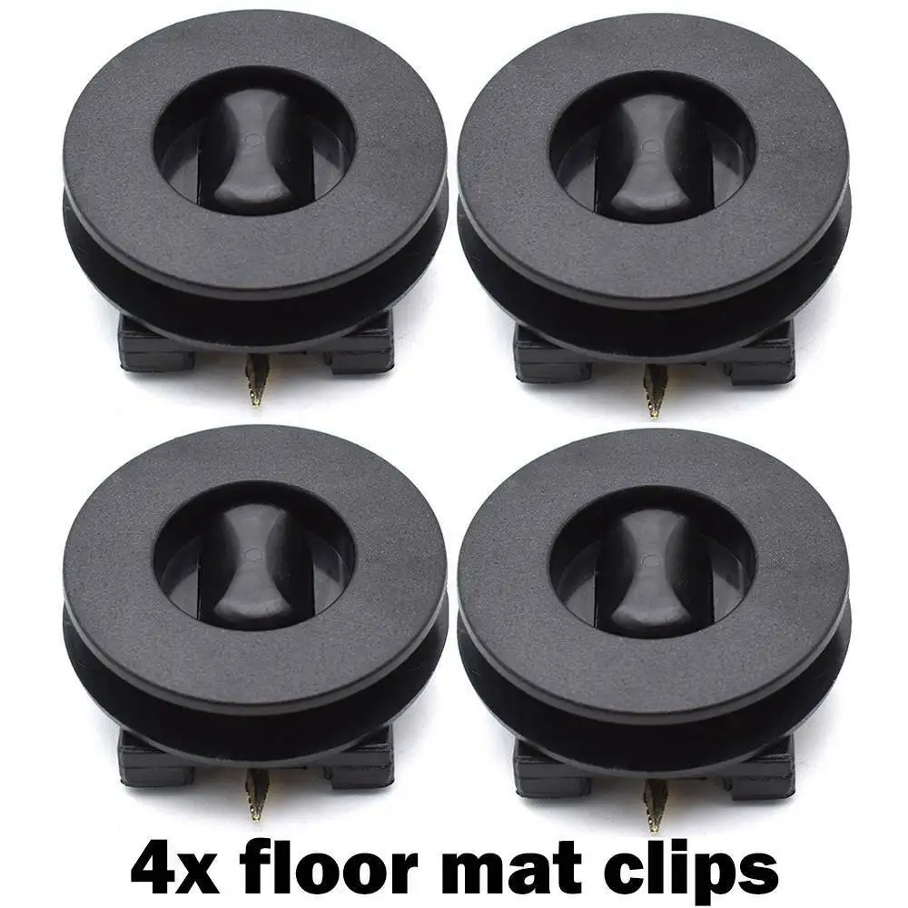 

Universal Car Floor Mat Clips Buckles Anti Skid Fastener Retainer Auto Carpet Retention Black Fixing Grip Clamps Holders Sleeves