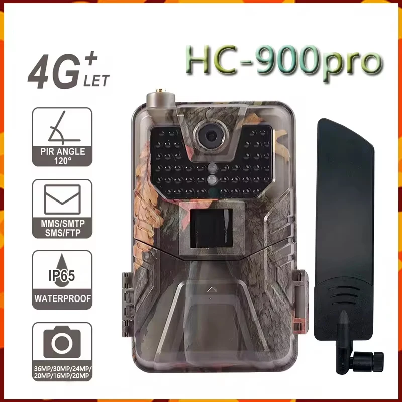 Live broadcast APP Trail Camera Cloud Service 4G 4K 120MP Wireless Wildlife Hunting Cameras HC900PRO 0.3S Night Vision