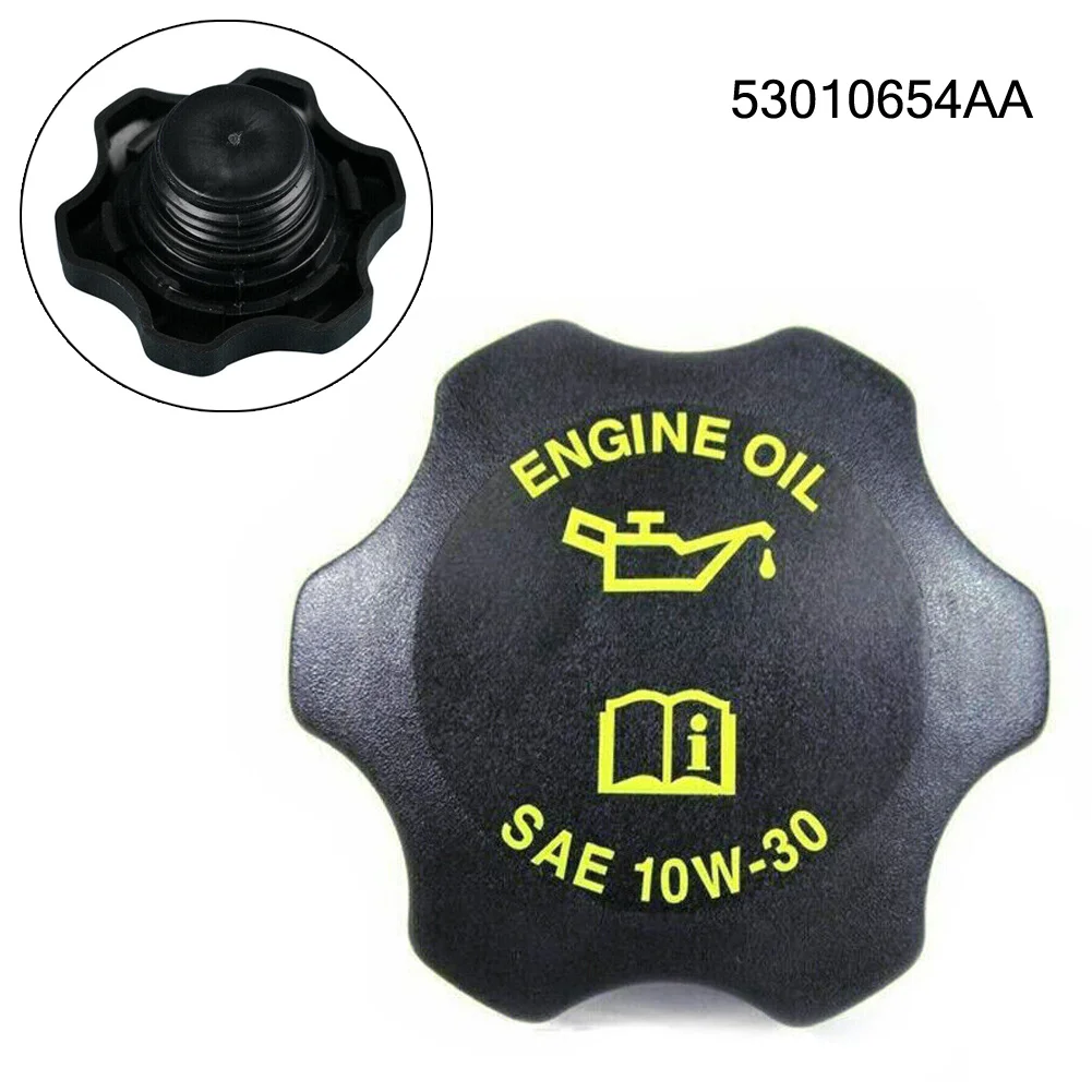 Engine Oil Fill Filler Cap Auto Accessories.replace Oil Filter Cap Engine 1994-2006 53010654AA Black Front New