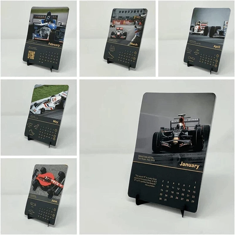 Calendrier des voitures 2024, Calendrier du mois des voitures de course F1,  Calendrier de la Formule 1 2024 pour les fans de F1 Calendrier des voitures  de Formule 1 2024