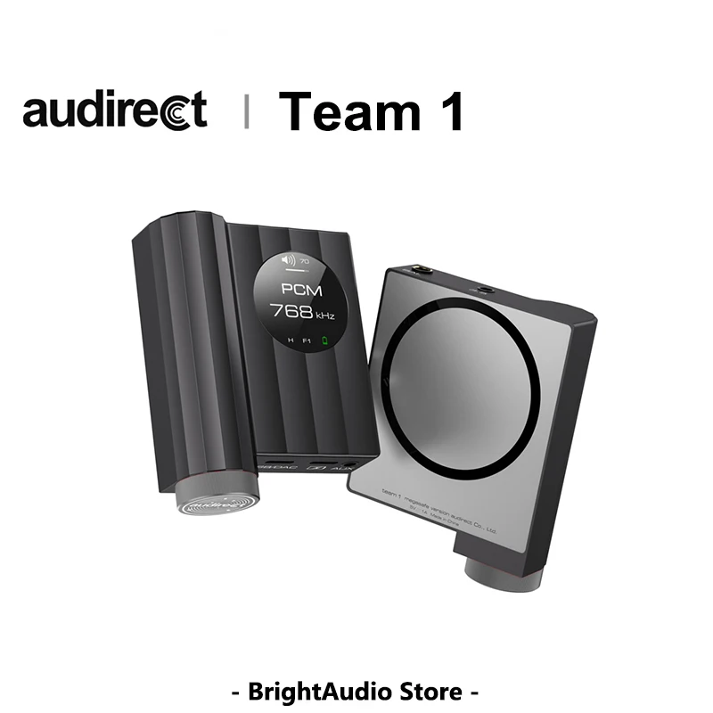AUDIRECT Team 1 Magnetic Portable DAC/AMP Headphone Amplifier Mini Desktop Lossless Bundled Decoder ES9281AC PRO chips PCM768