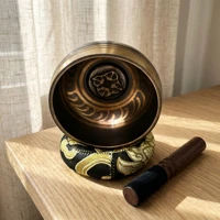 Miwayer Lotus Tibetan Singing Bowl Set, Unique Gift for Meditation Yoga Relaxation & Chakra Healing