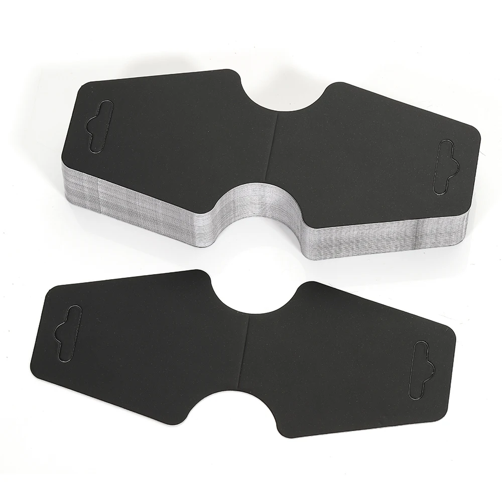 50pcs 5x12cm Blank Kraft Paper Packing Card for DIY Jewelry Necklace Bracelet Hairband Display Card Retail Price Hang Tag Lables
